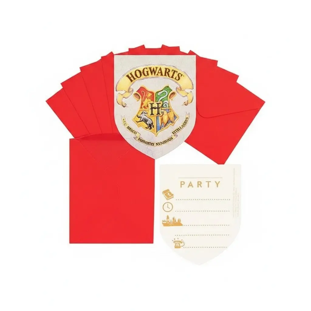 6 Invitations avec Enveloppes Harry Potter - Poudlard – Image 3